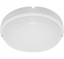 Светильник светодиодный пылевлагозащищенный для ЖКХ AL3005 8W 640Lm 4000K круг в пластиковом корпусе, IP65, белый, 140*50мм  29606  FERON