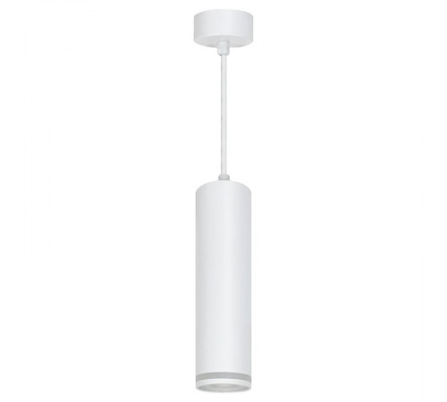 Светильник потолочный на подвесе MR16 35W 230V, белый D55*H280 ML1708 Barrel LUNA  48083  FERON