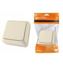 Выключатель 1-кл. открытой установки IP20 10А, сл. кость "Ладога"   SQ1801-0002  TDM