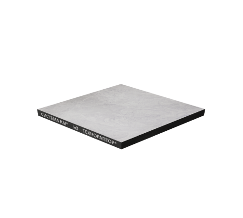 Панель из сульфата кальция 30/600/600 низ-стальной лист/верх-антистатическая керамическая плитка/цвет 01  FST30-600-600-st-kp-01  КМ-профиль