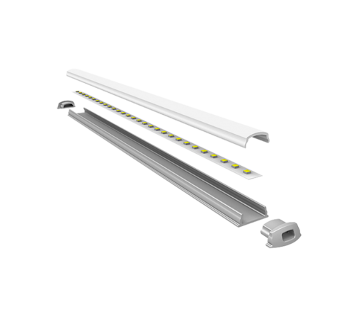 Профиль алюминиевый для светодиодной ленты PAL 1105 гибкий (2м) анодированный  5009523  Jazzway