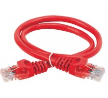 Шнур коммутационный кат.5Е UTP 0,5м красный  PC04-C5EU-05M-G  GENERICA
