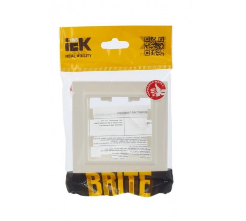 BRITE Рамка 1-ая РУ-1-БрЖ жемчуг  BR-M12-K36  IEK