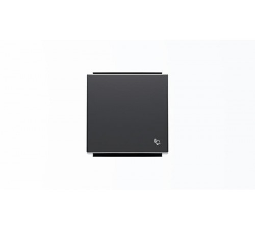 Клавиша для 1-клавишных выключателей/переключателей/кнопок с символом ЗВОНОК, серия SKY, цвет чёрный барх.2CLA850400A1501 ABB