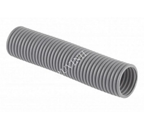 Труба гибкая гофрированная ПВХ 50мм с протяжкой лёгкая (15м) серый  15001  Рувинил