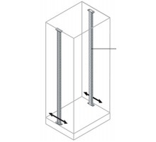 Стойки для фиксации 19 дюймов-рамы или ячеек H=1800мм (2шт)  EM1804  ABB
