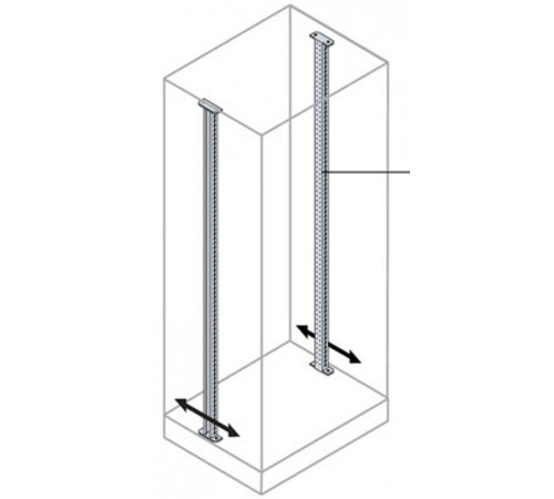 Стойки для фиксации 19 дюймов-рамы или ячеек H=1800мм (2шт)  EM1804  ABB