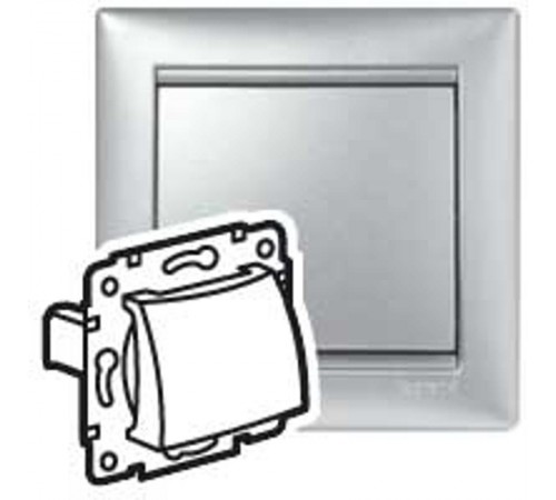 Valena Алюминий Заглушка с выводом кабеля  770147  Legrand