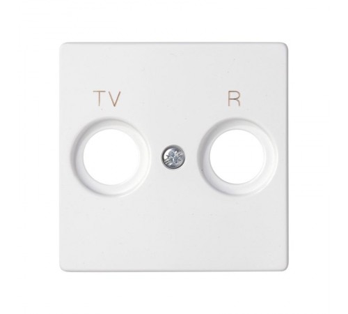 Накладка для розетки R-TV+SAT с пиктограммой "TV R" белого матового цвета S82 Concept  8200053-090  Simon