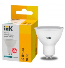 Лампа светодиодная  ALFA PAR16 софит 10Вт 230В 4000К GU10 (6шт)  LLA-PAR16-10-230-4-GU10-6  IEK