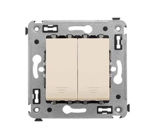 Кнопка двухклавишная в стену, "Avanti", "Ванильная дымка"  4405154  DKC