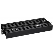 ITK by ZPAS Органайзер пласт. с крышкой 19" 1U 12+12 черн.  ZP-CO05-1U-12-12-P-C  ITK