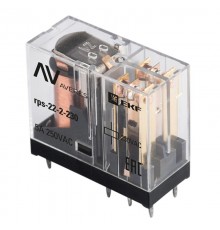 Реле промежуточное РП slim 22/2 5A 230В AC AVERES  rps-22-2-230  EKF