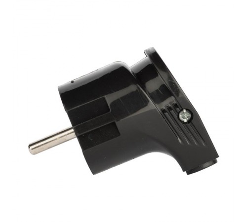 Вилка угловая с/з черн. 16А 250В EKF PROxima  AVY16-30  EKF