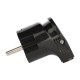 Вилка угловая с/з черн. 16А 250В EKF PROxima  AVY16-30  EKF