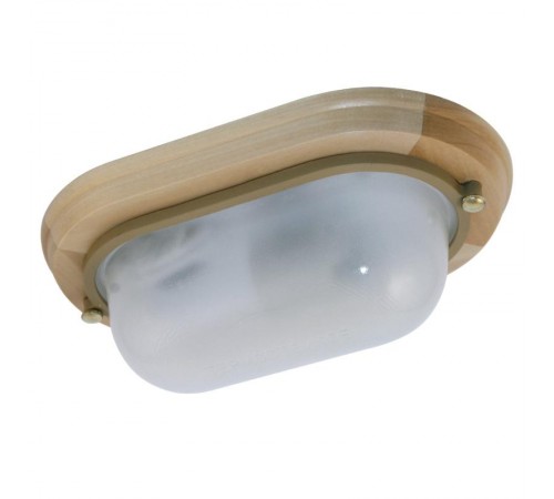 Светильник "Терма 1401" Овал малый НББ 03-60-021 IP 65 матовый/корпус дер. липа  1005501032  Элетех