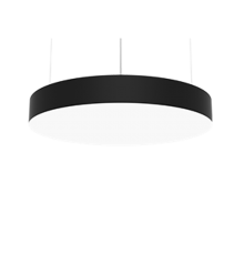 Светодиодный светильник Deleo подвесной 90 Вт 4000 К 600x80 мм с рассеивателем опалDALI RAL9005 черный матовый  V1-R0-90202-30D01-2009040  VARTON