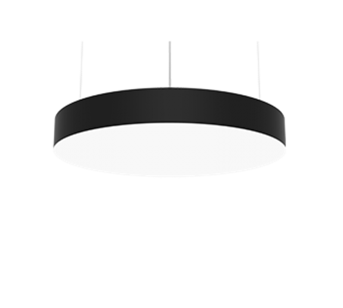 Светодиодный светильник Deleo подвесной 45 Вт 3000 К 600x80 мм с рассеивателем опал RAL9005 черный матовый  V1-R0-90202-30000-2005530  VARTON