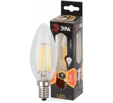 Лампа светодиодная LED филамент 7Вт Е14 2700К В35 827 свеча  Б0027942  ЭРА