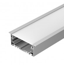 Профиль алюминиевый для светодиодной ленты с экраном S2-LINIA94-F-2500 ANOD+OPAL (ARL, Алюминий)  021178   Arlight