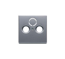 Накладка TV-R-SAT, Imressivo, алюминий  1743-83   2TKA000464G1  ABB