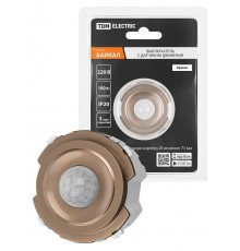 Выключатель с датчиком движения 16А 250В бронза, "Байкал"   SQ1819-0446  TDM