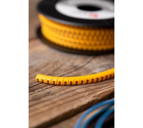 Маркер-кабельный 1,5кв.мм "2" (1000шт.) (ЕС-0) EKF PROxima  plc-KM-1.5-2  EKF