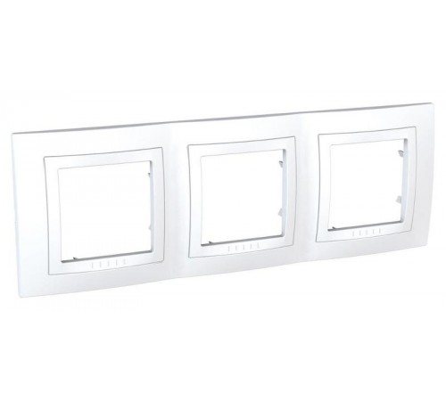 Unica Белый Рамка 3-ая  MGU2.006.18  Schneider Electric