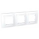 Unica Белый Рамка 3-ая  MGU2.006.18  Schneider Electric