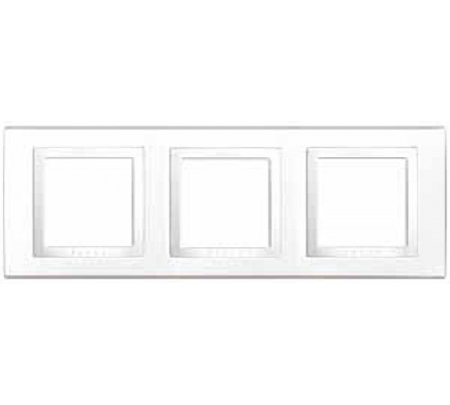 Unica Белый Рамка 3-ая  MGU2.006.18  Schneider Electric