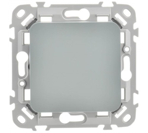 FLITE Выключатель 1-клавишный 10А ВС11-1-0-ФлС серый  FI-V10-0-10-1-K03  IEK