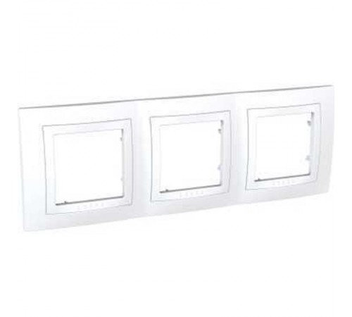 Unica Белый Рамка 3-ая  MGU2.006.18  Schneider Electric