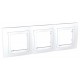 Unica Белый Рамка 3-ая  MGU2.006.18  Schneider Electric