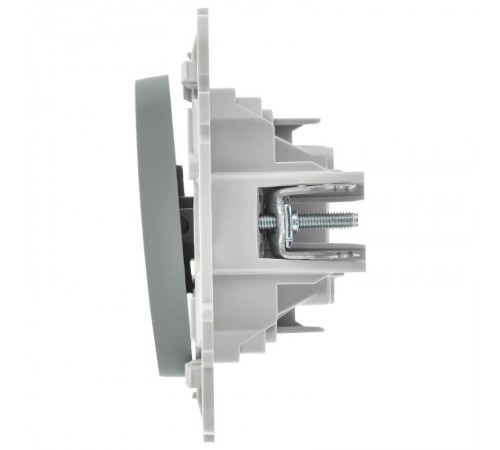 FLITE Выключатель 1-клавишный 10А ВС11-1-0-ФлС серый  FI-V10-0-10-1-K03  IEK