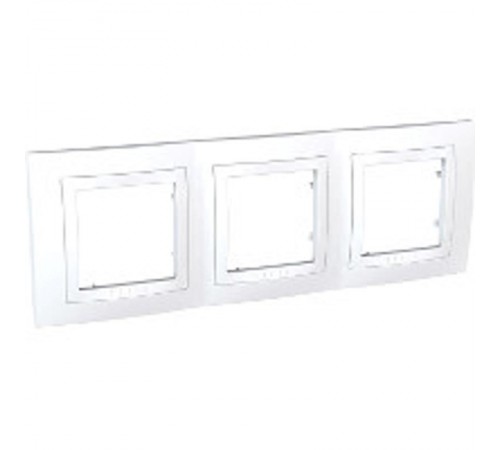 Unica Белый Рамка 3-ая  MGU2.006.18  Schneider Electric