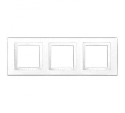 Unica Белый Рамка 3-ая  MGU2.006.18  Schneider Electric