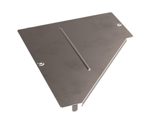 Крышка переходника левого Стандарт INOX (AISI 409) 500х200  PR16.5652  Промрукав