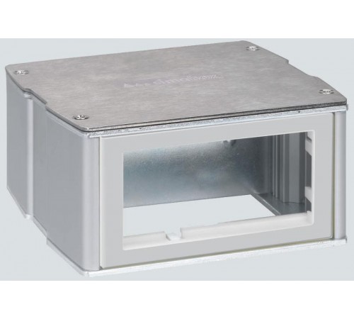 Simon Connect Минибашня 2-сторон. на 2 мех. К45 с каждой стороны, наполн., антивандал., алюминий  KT400-8  Simon