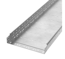 Лоток перфорированный Профи INOX (AISI 304) 400х80x3000 (1,5 мм) (6 м/уп)  PR16.13294  Промрукав