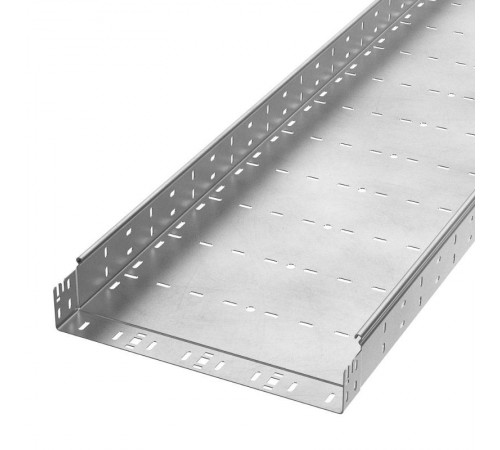 Лоток перфорированный Профи INOX (AISI 304) 400х80x6000 (2,0 мм) (12 м/уп)  PR16.13441  Промрукав