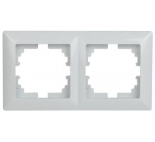 4-502-01 Intro Рамка на 2 поста, СУ, Solo, белый  Б0043410  Intro