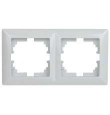 4-502-01 Intro Рамка на 2 поста, СУ, Solo, белый  Б0043410  Intro