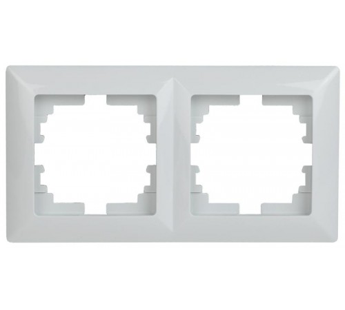 4-502-01 Intro Рамка на 2 поста, СУ, Solo, белый  Б0043410  Intro