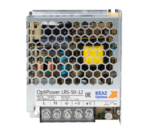 Блок питания панельный OptiPower LRS 50-12 4.2A  328868  КЭАЗ