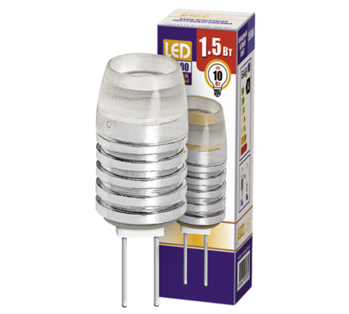 Лампа светодиодная LED 1,5Вт G4 12В 5500К PLED-G4 капсульная  1007070  Jazzway
