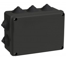 Коробка расп. КМ41241 150х110х70мм IP44 10 вв. черная  UKO11-150-110-070-K02-44  IEK