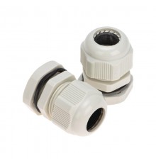 Кабельный ввод PG-16 (10-14мм) серый, комплект (2 шт/уп)  07-8016-A2  REXANT