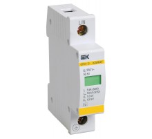 Ограничитель импульсного перенапряжения ОПС1-D 1Р In=5kA Un=230B Im=10kA  MOP20-1-D  IEK