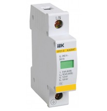 Ограничитель импульсного перенапряжения ОПС1-D 1Р In=5kA Un=230B Im=10kA  MOP20-1-D  IEK