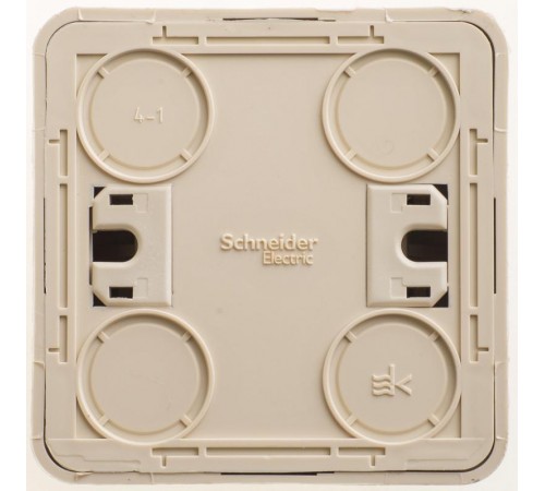 Этюд Кремовый О/У Выключатель кнопочный  KA10-001K  SE